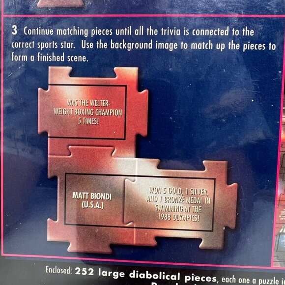 Which Sports Star Did That? Quiz Jigsaw Puzzle 232 Pieces Sports Trivia Fun Game - Picture 6 of 14